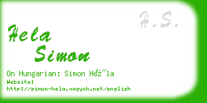 hela simon business card